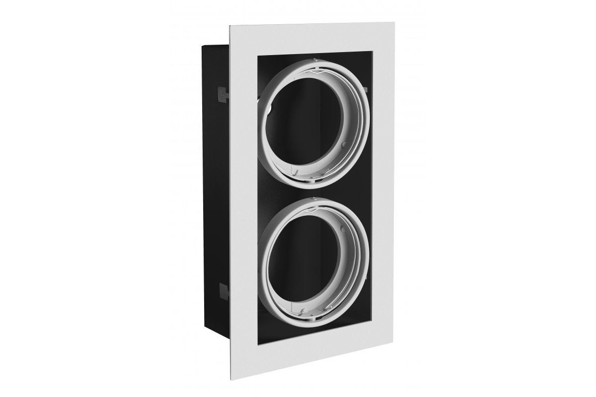 PIREO ceiling luminaire, flush-mounted, DOUBLE, grey/grey