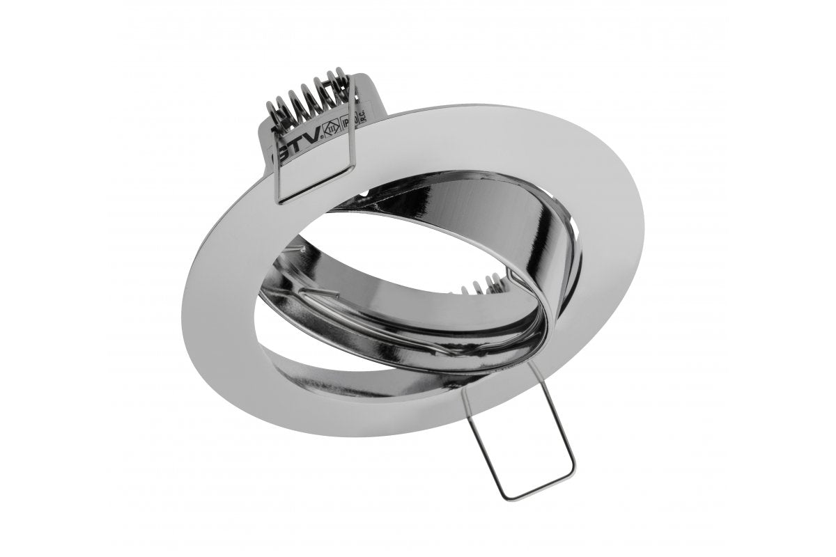 PORTO-K ceiling spot luminaire, IP20, round, chrome, angle-adjustable, TYPE 5515