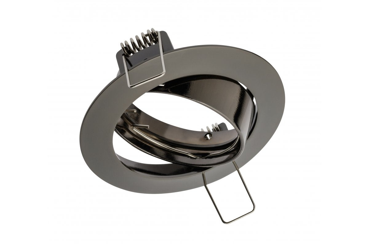 PORTO-K ceiling spot luminaire, IP20, round, black chrome, angle-adjustable, TYPE 5515