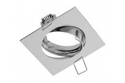 PORTO-K ceiling spot luminaire, IP20, square, chrome, angle-adjustable, TYPE DT10