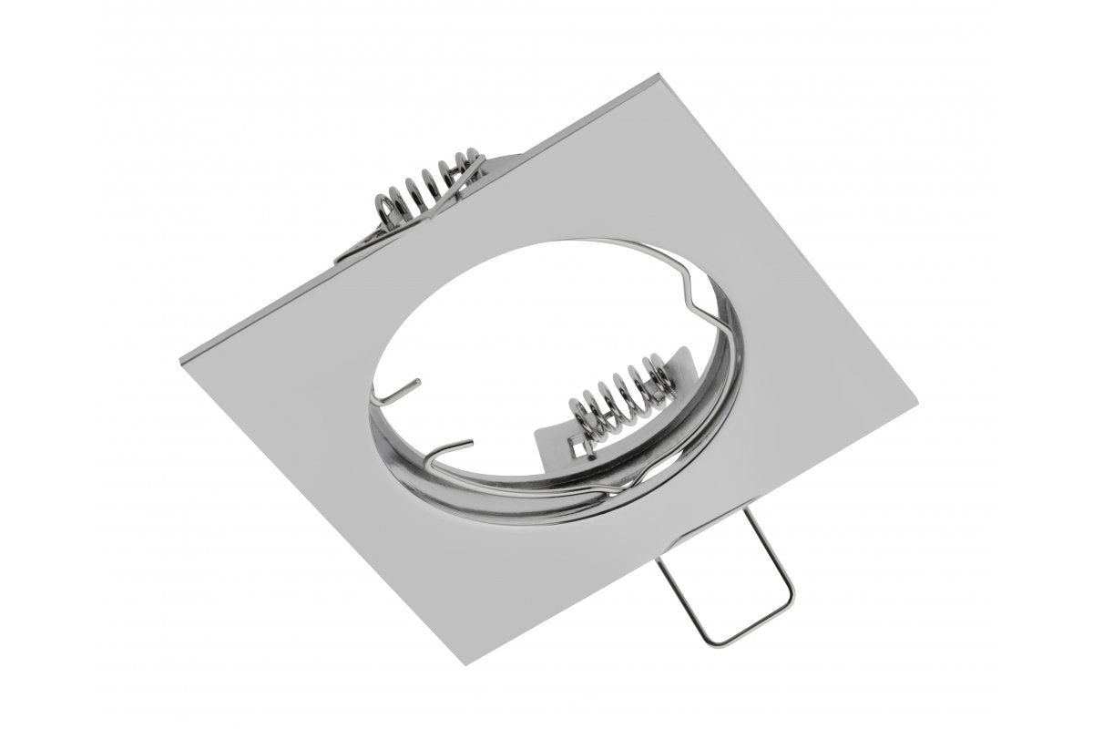 PORTO ceiling spot luminaire, IP20, square, chrome, TYPE DS10