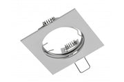 PORTO ceiling spot luminaire, IP20, square, chrome, TYPE DS10