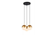 Ceiling fixture ABIES,7597,AC220-240V,50/60Hz,3*E27, IP20, triple,  gold