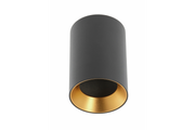 Ceiling luminaire AERO II, aluminum, 70x100mm, IP20, max. 20W, round, black