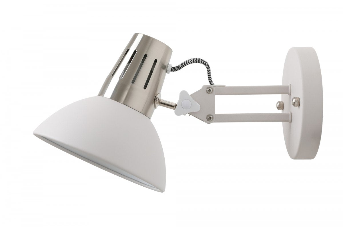 Aplique de pared ARTEMIA,2218,AC220-240V,50/60Hz,1*E27, máx.40W, IP20, diámetro16,3cm, individual, blanco
