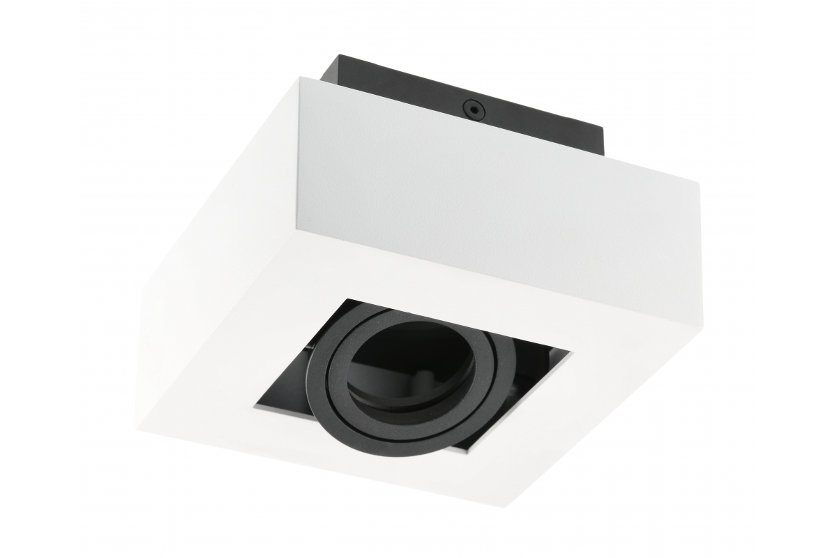 Ceiling fixture ASTER, AC220-240V, 50/60 Hz, GU10, max.20W, IP20, aluminum,  single, white