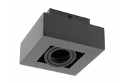 Ceiling fixture ASTER, AC220-240V, 50/60 Hz, GU10, max.20W , IP20, aluminum, single, black