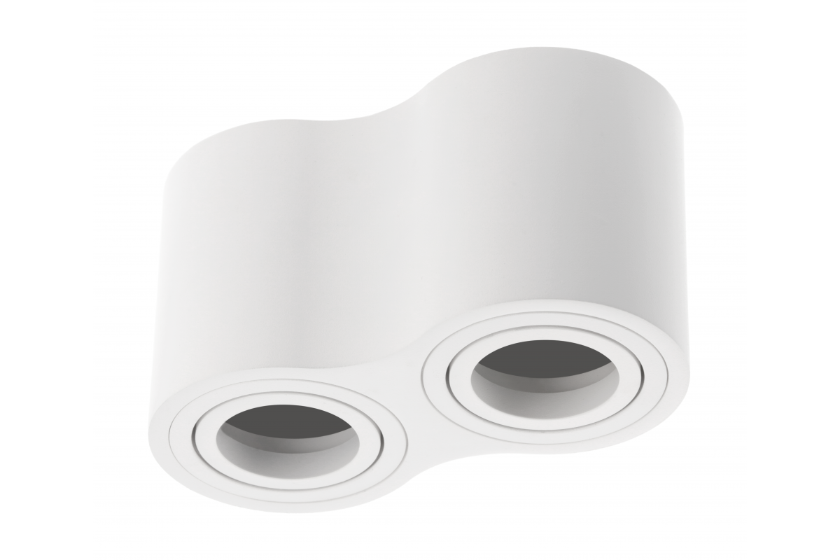 Ceiling luminaire AVEIRO DUO BIS, aluminium, 160x80x90mm, IP20, max 20W*2, round, white