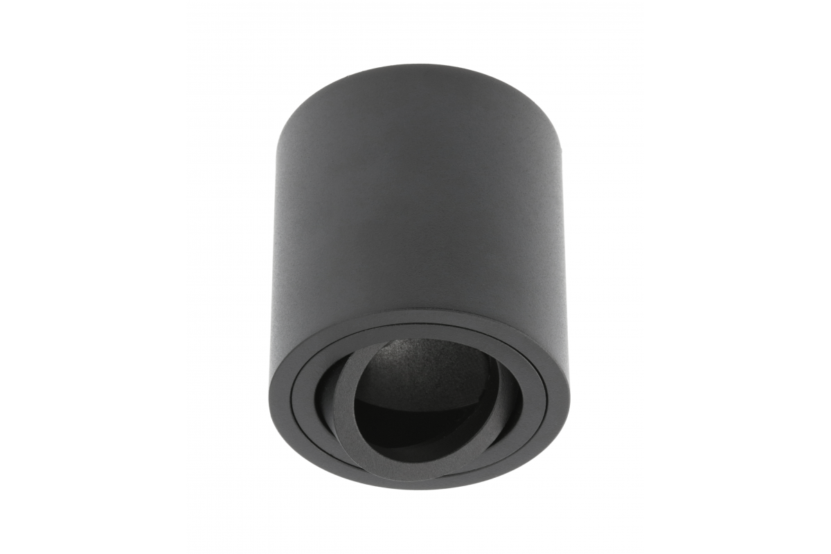Ceiling luminaire AVEIRO BIS, aluminium, 80x90mm, IP20, max 20W, round, black
