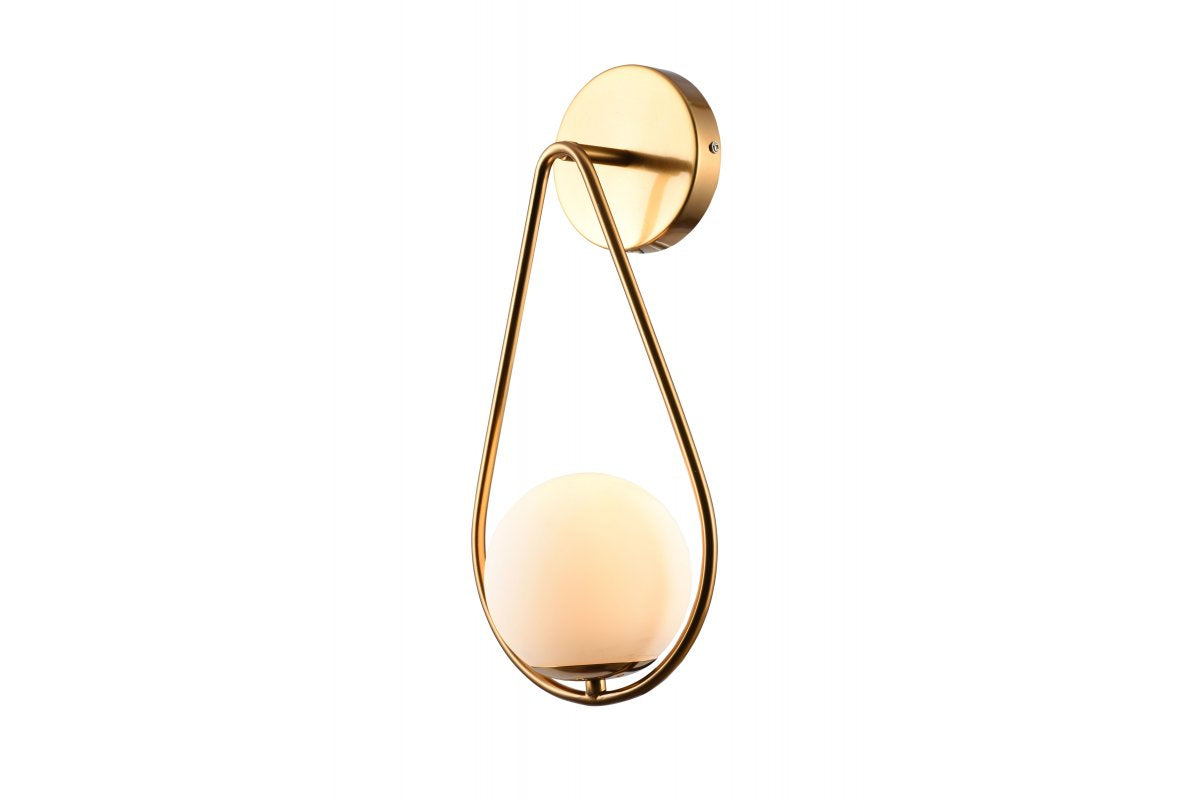Luminaria de pared CIKLOP 2,5779,AC220-240V,50/60Hz,1*E27, IP20, diámetro20CM, individual, dorada