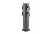 Garden post CORTA-P 36, IP54, AC220-240V, 50-60Hz, 4*Schucko socket, max.3500W, post, graphite