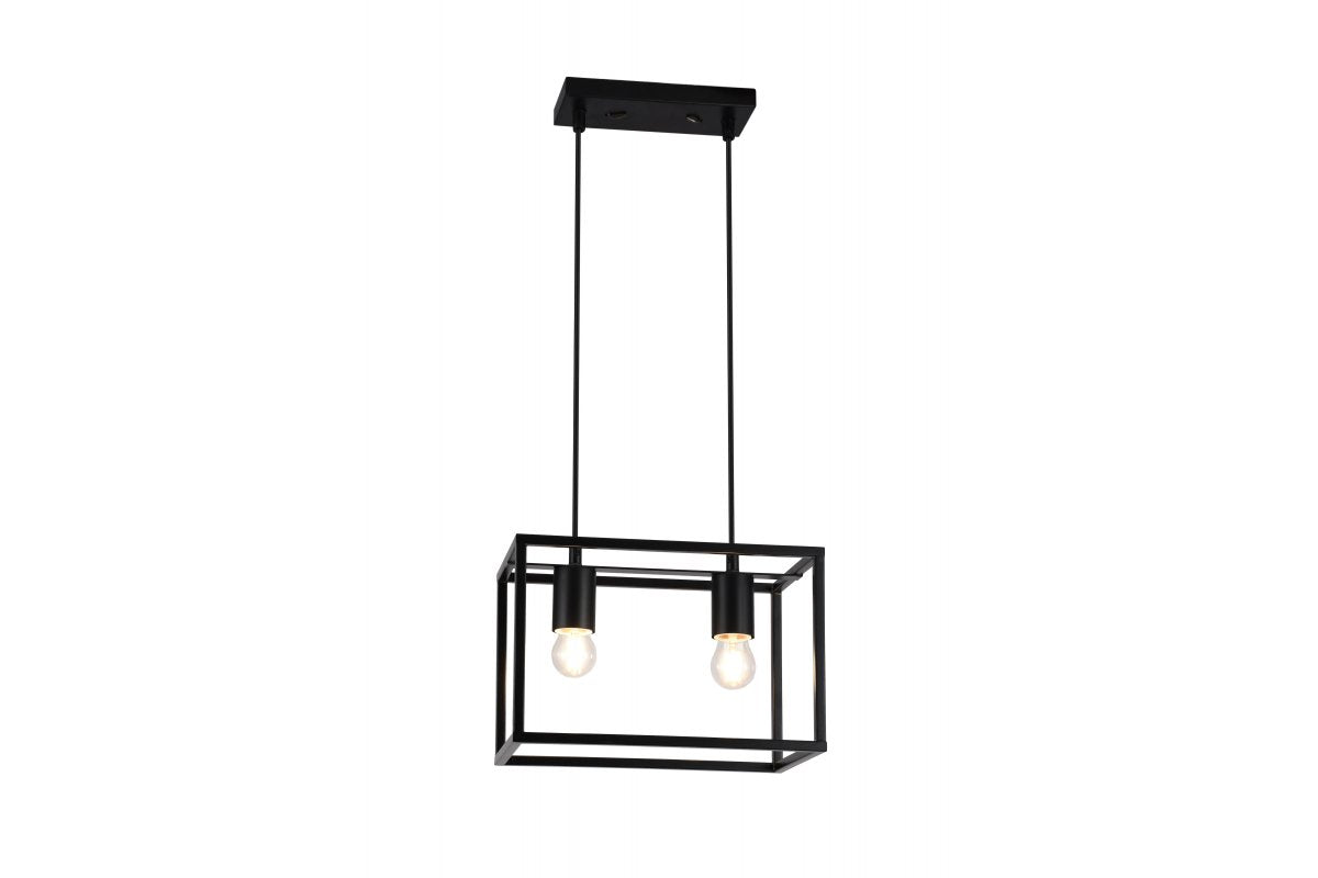 Ceiling fixture DIU2 ,3628, AC220-240V,50/60Hz,2*E27, IP20,30CMX18CMX20CM,double, black