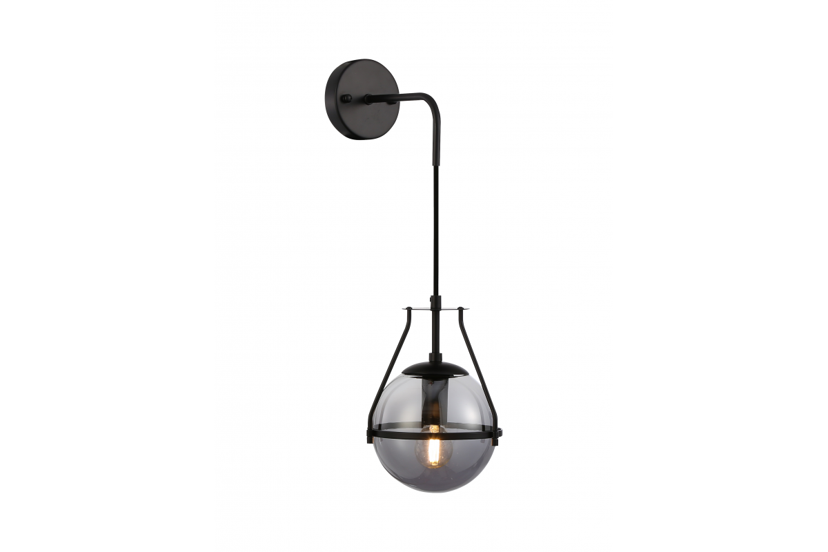 Wall luminaire DROP 4, 7325, AC220-240V, 50/60Hz, 1*E27, max.40W, black
