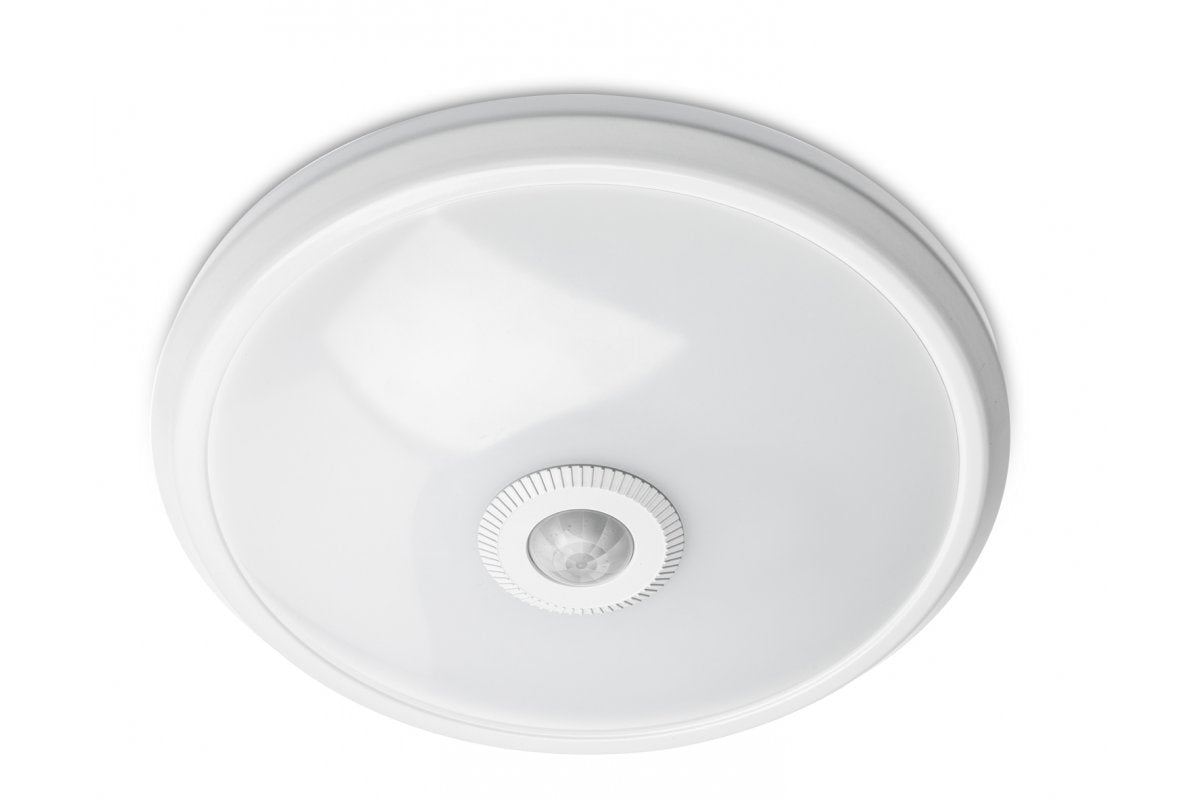 LED ceiling fixture ITALIA 12W with sensor, 900lm, IP20,  AC220-240V, 50/60Hz, beam angle 360°, neutral white, white housing