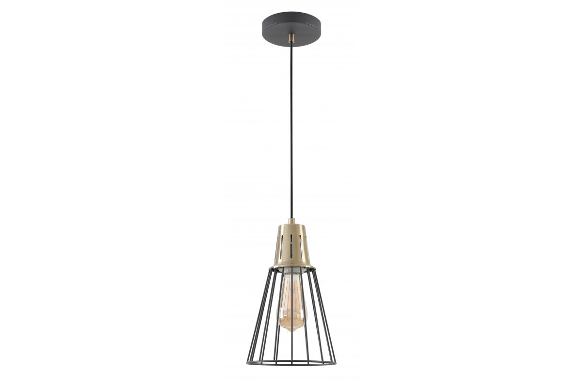 Ceiling fixture KALIOPE,8068,AC220-240V,50/60Hz,1*E27,max.40W,IP20,  Diameter 18cm, single, black/gold
