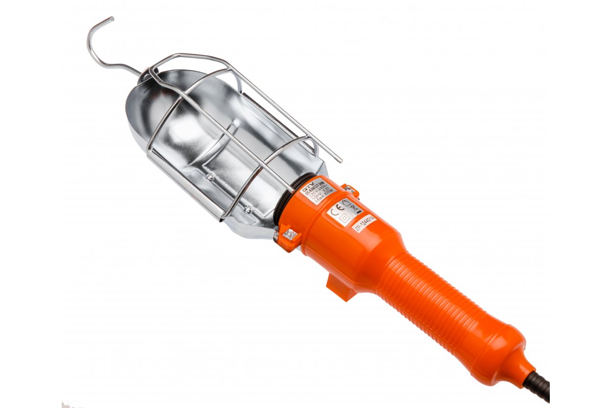 Portable  luminaire, E27, 5m, max 60W, orange