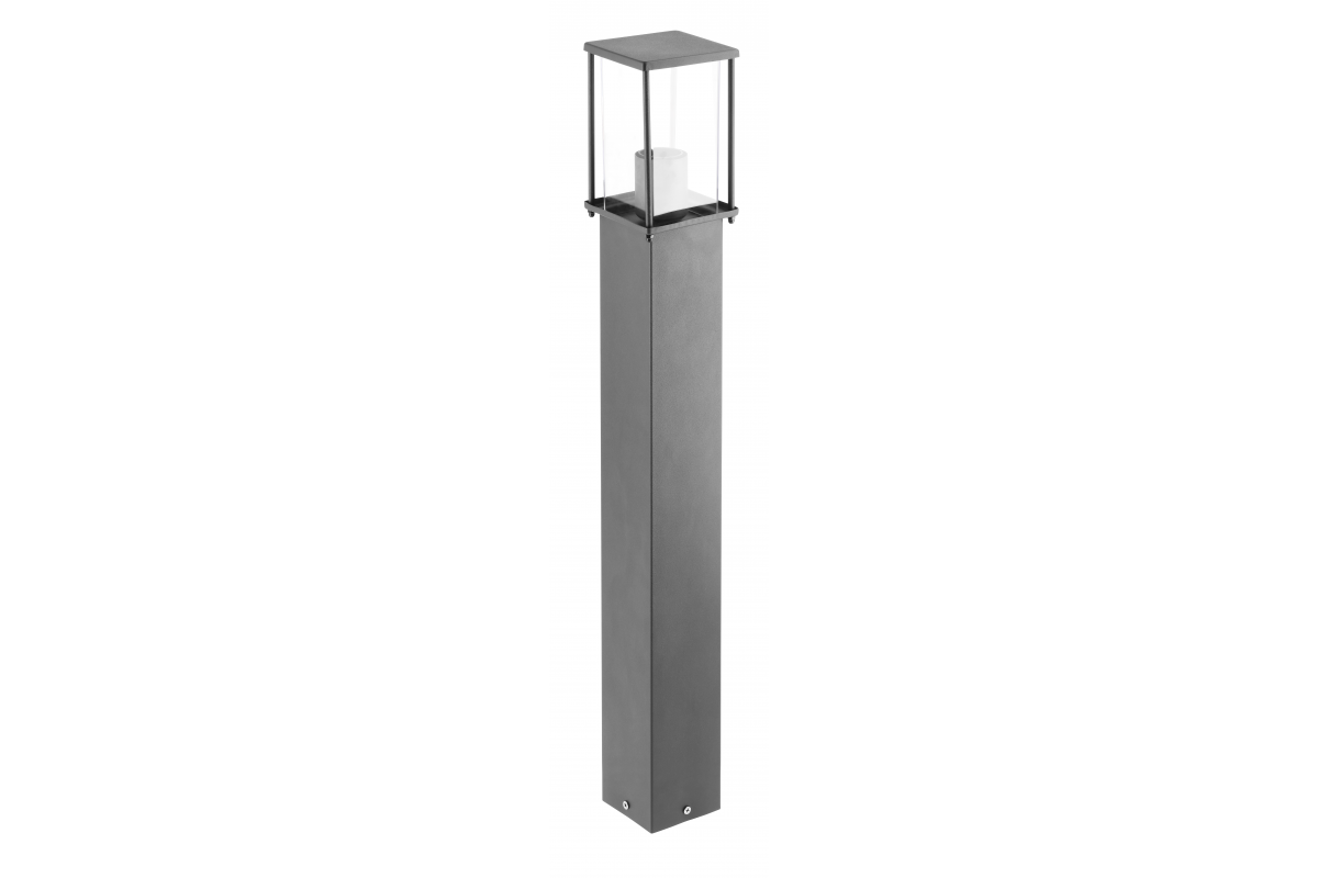 Garden fixture KEMI-P 80, E27, MAX.15W, IP44, AC220-240V, 50-60Hz, mounting post, graphite