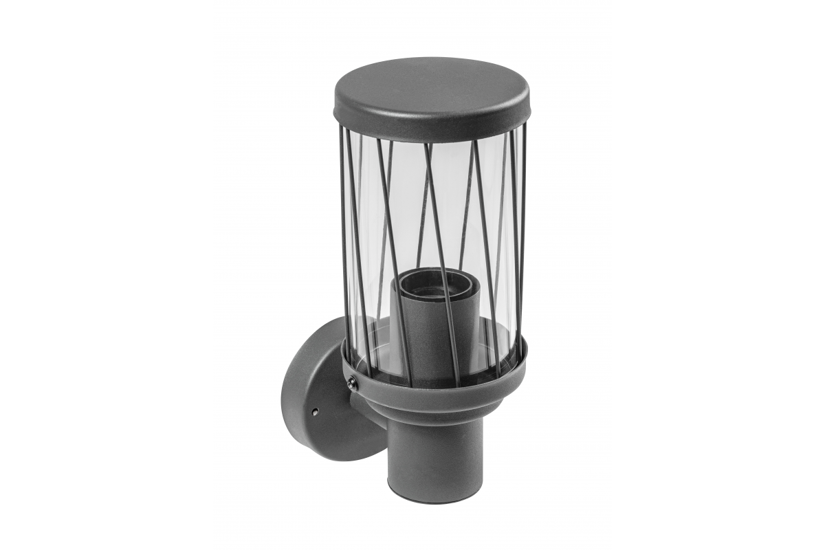 KERTA-A garden light, E27, MAX.12W, IP44, AC220-240V, 50-60Hz, simple wall lamp, top, graphite