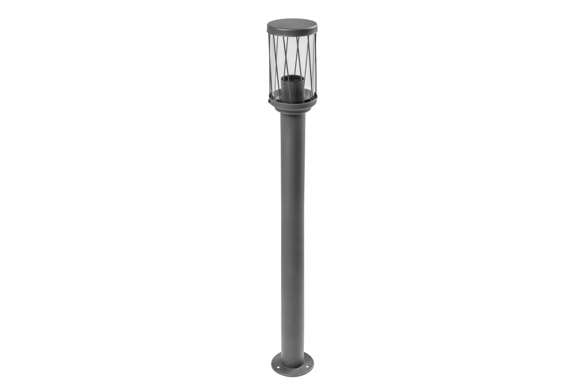 KERTA-P 80 garden light, E27, MAX.12W,IP44,AC220-240V,50-60Hz, bollard, graphite