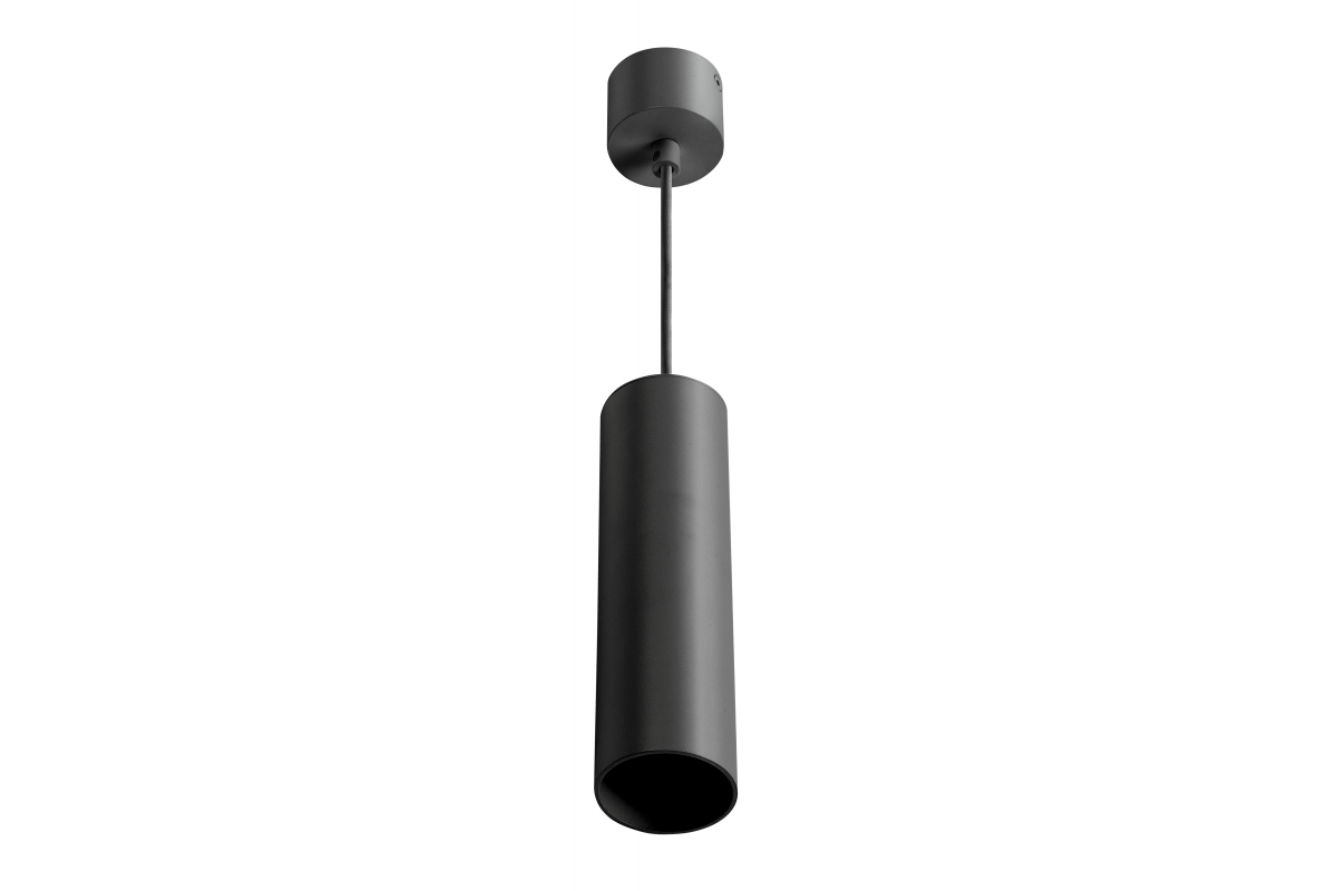Suspended luminaire LAGOS II, GU10, aluminium, IP20, max. 20W, black