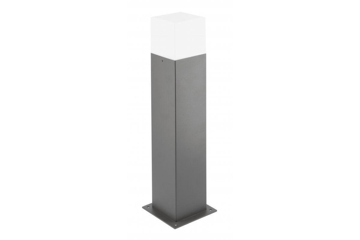 Garden fixture LARGO-P 50, E27, MAX.15W, IP44, AC220-240V, 50-60Hz, mounting post, graphite