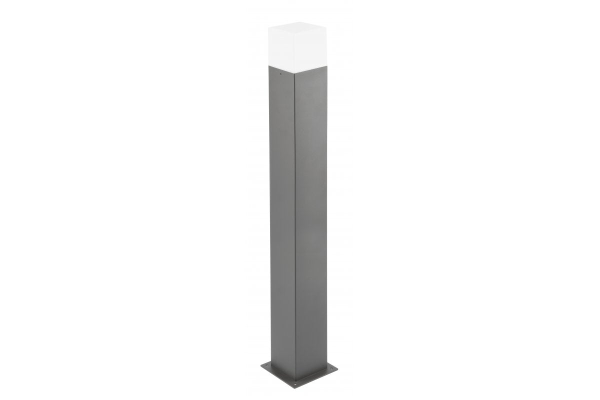Garden fixture LARGO-P 80, E27, MAX.15W, IP44, AC220-240V, 50-60Hz, mounting post, graphite