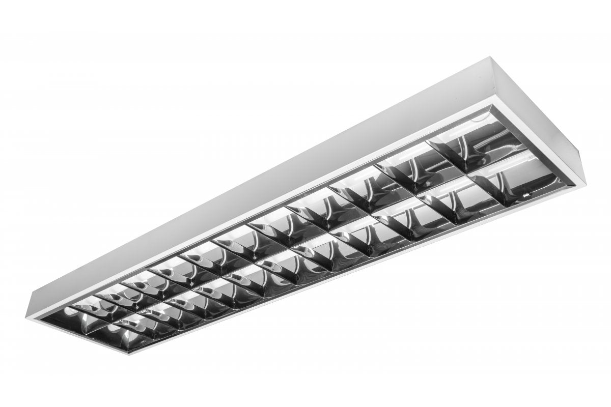 RASTRO LED 150 Surface Mounted Light Fixture, 2x150 T8 LED, G13, AC220-240V, 50/60Hz, IP 20, wiring for LED tubes with one-sided power supply, white