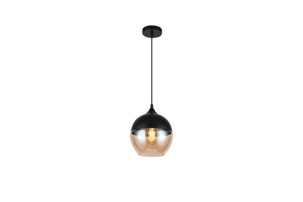 Ceiling fixture LENDER,8389,AC220-240V,50/60Hz,1*E27, IP20, Diameter 20 CM,single, black