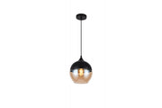 Ceiling fixture LENDER,8389,AC220-240V,50/60Hz,1*E27, IP20, Diameter 20 CM,single, black