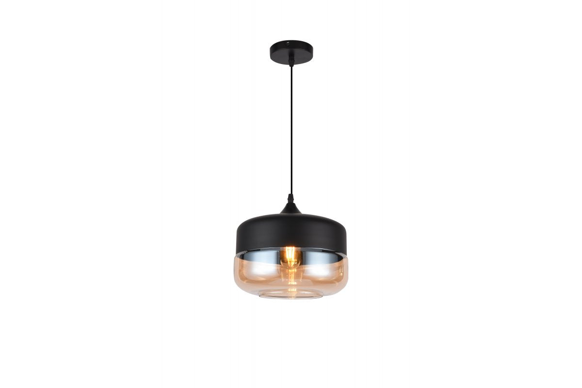 Ceiling fixture LENDER 2,8433,AC220-240V,50/60Hz,1*E27, IP20, Diameter 25 CM,single, black