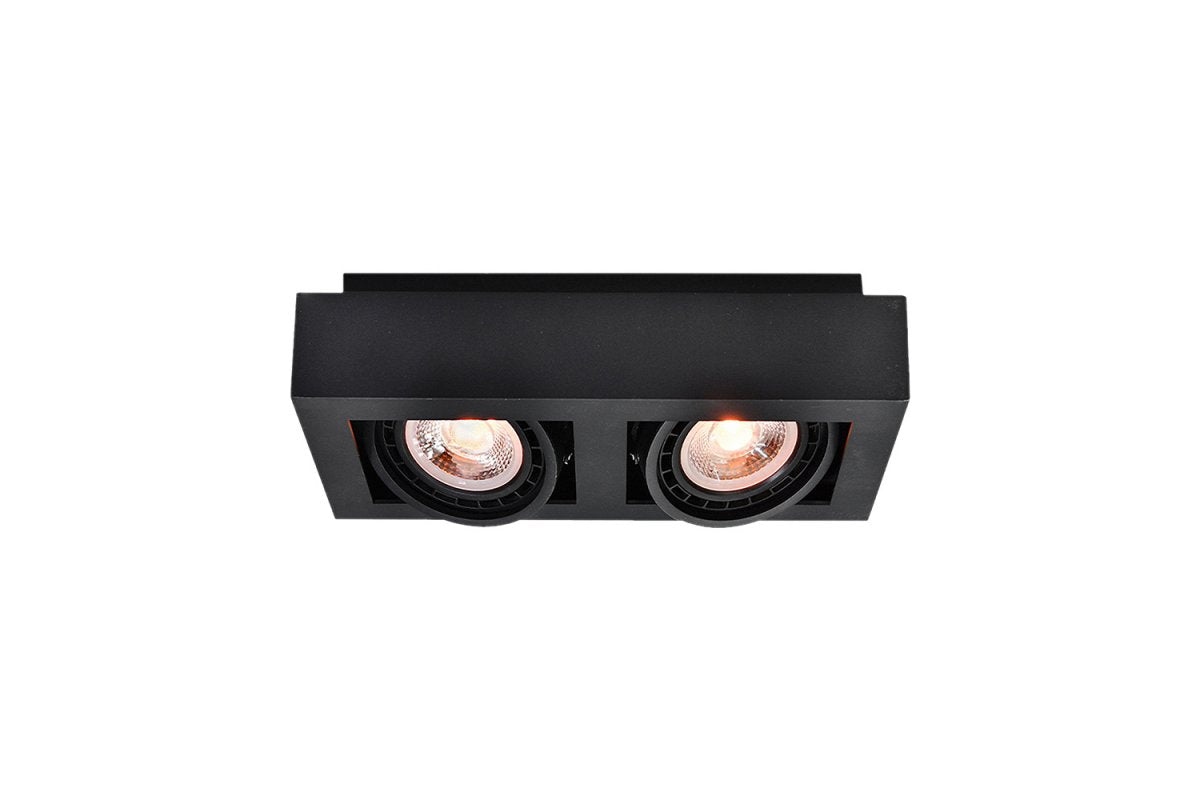 Ceiling fixture Loid,4700,AC220-240V, 50/60 Hz, IP 20,2*GU10,ES11, double,black
