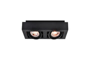 Ceiling fixture Loid,4700,AC220-240V, 50/60 Hz, IP 20,2*GU10,ES11, double,black