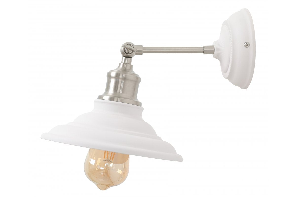 Aplique de pared LORET,7871,AC220-240V,50/60Hz,1*E27, máx.40W, IP20, diámetro 20 cm, individual, blanco