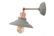 Aplique de pared LORET,7826,AC220-240V,50/60Hz,1*E27, máx.40W, IP20, diámetro 20 cm, individual, gris