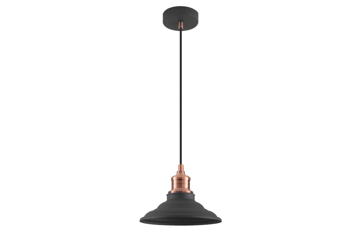 Ceiling fixture LORET M,8731,AC220-240V,50/60Hz,1*E27, max.40W, Diameter 20,5cm,IP20, single, black