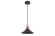 Ceiling fixture LORET M,8731,AC220-240V,50/60Hz,1*E27, max.40W, Diameter 20,5cm,IP20, single, black