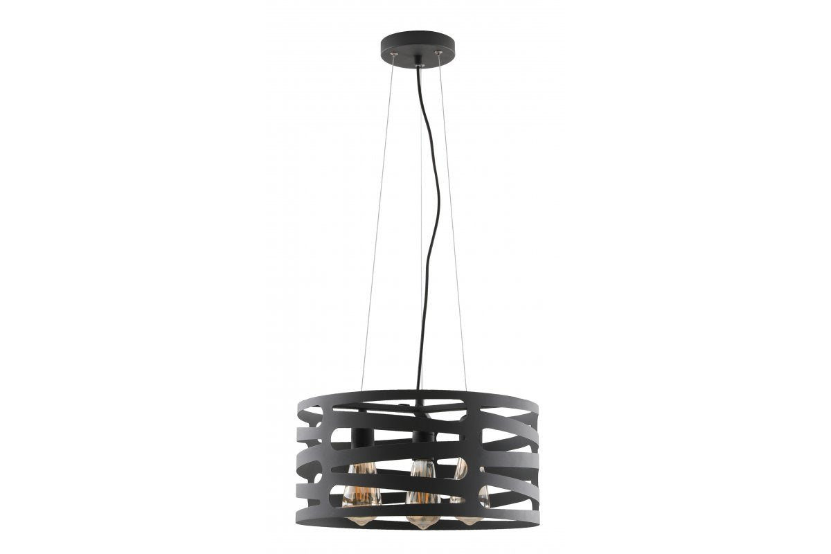 Ceiling fixture MARISA,2638,AC220-240V,50/60Hz,3*E27, max.40W, IP20,  Diameter40 cm, triple, black