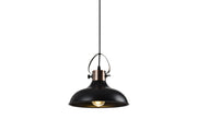 Ceiling fixture MEES,2363,AC220-240V,50/60Hz,1*E27, IP20, Diameter 30 CM,single,black