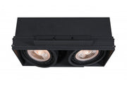 Ceiling fixture Milo,4755,AC220-240V, 50/60 Hz, 2* GU10, ES111,IP 20 , recessed, frameless black