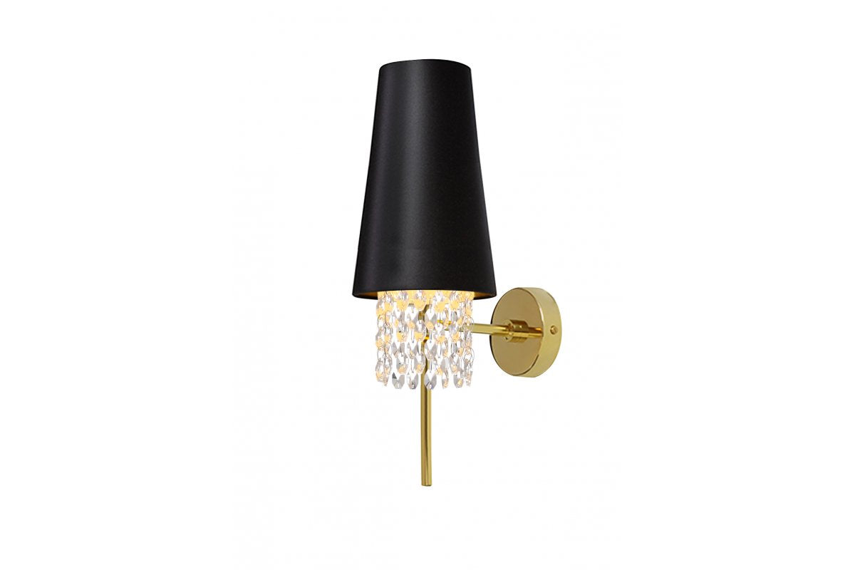 Wall luminaire NESTO 2, 5970, AC220-240V, 50/60Hz, 1*E27, max.40W, black/gold