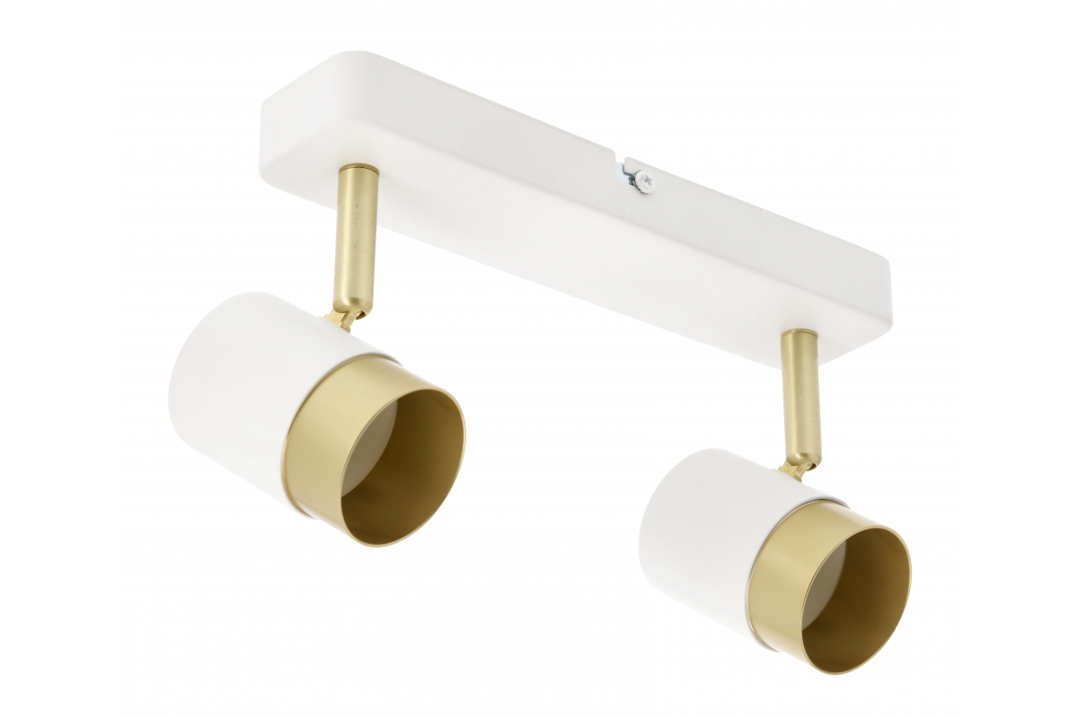 Ceiling luminaire ORIO, aluminium, 24.0x5.5x14.0, IP20, 2*GU10, max. 50W, round, white