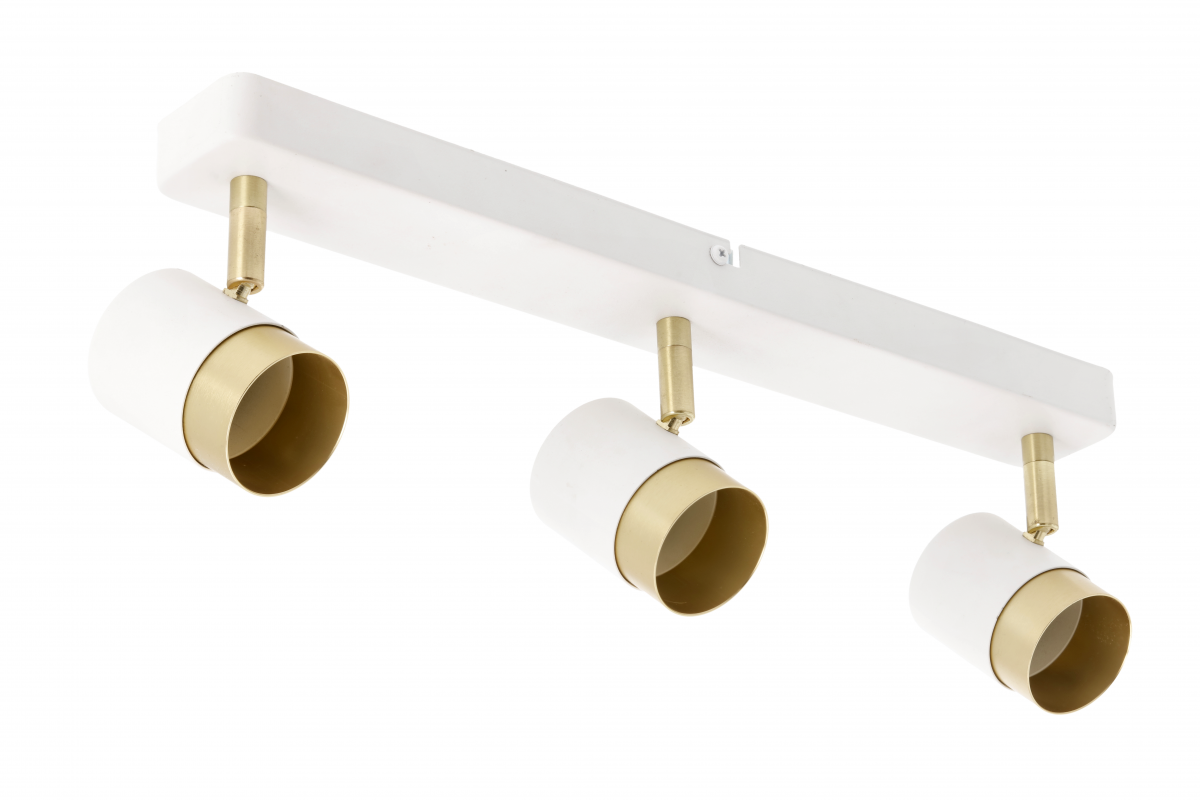 Ceiling luminaire ORIO, aluminum, 43.0x5.5x14.0, IP20, 3*GU10, max. 50W, round, white