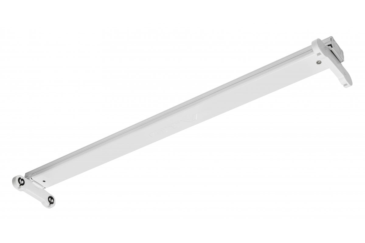Fixture for LED tubes OSL SLIM-2x120 T8 LED, G13, AC220-240V, 50/60Hz, IP20, with wiring for one side power supply LED tubes, surface mounted, white housing