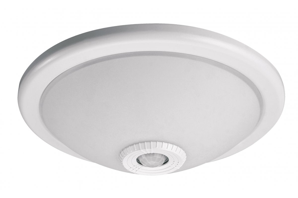 Ceiling fixture VIZELA with sensor, max. 2x40W, E27,  AC220-240V, 50/60Hz, beam angle 360*, IP20, semi  transparent diffuser, white housing