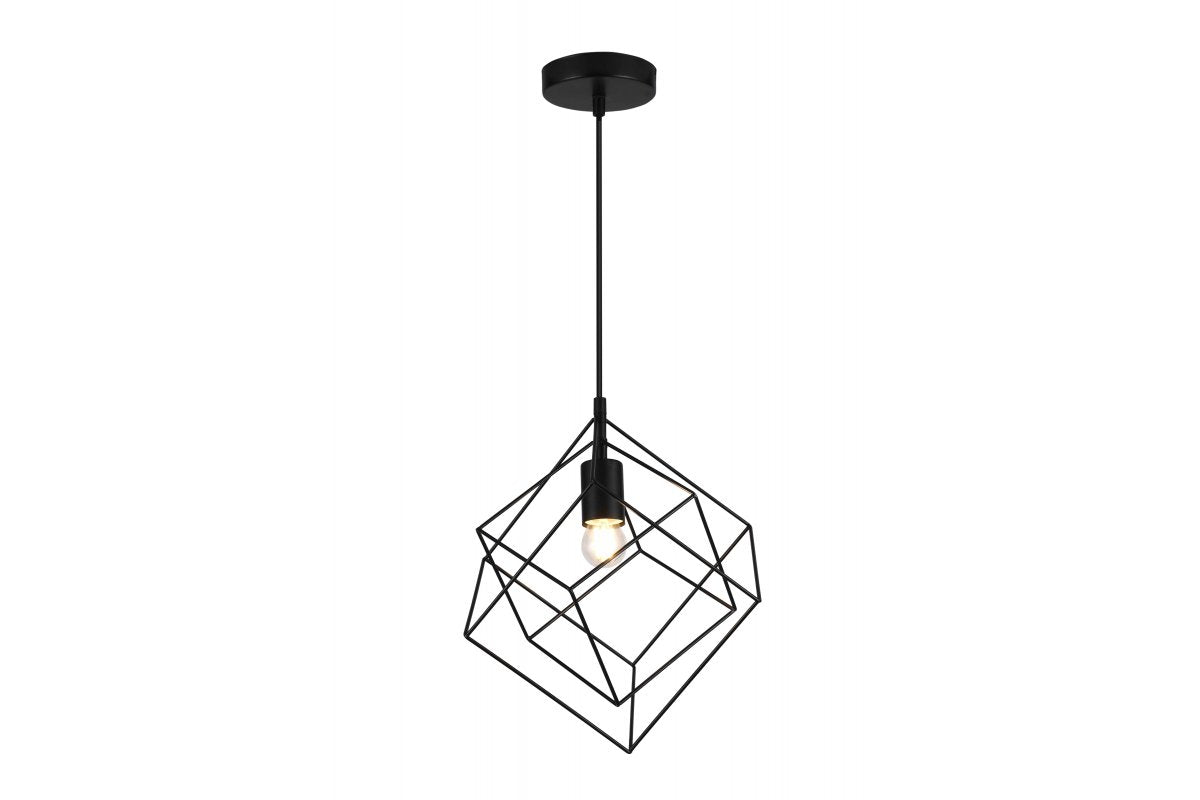Ceiling fixture ROSA, 3437,AC220-240V,50/60Hz,1*E27, IP20,33CMX33CM,single, black