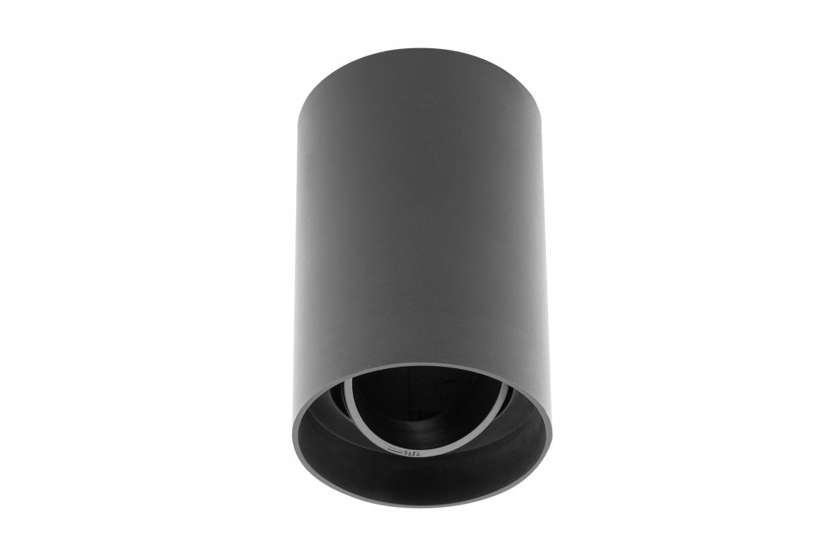 Ceiling light fixture RESTO, PC, ?80x125mm, IP20, max 20W, round, black