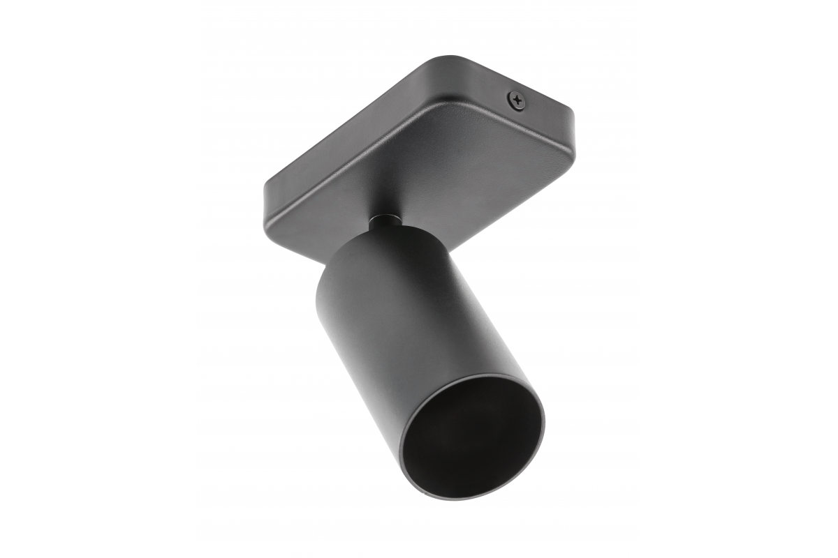 Wall luminaire SANTO BIS, aluminum, IP20, max. 20W, single, round, black
