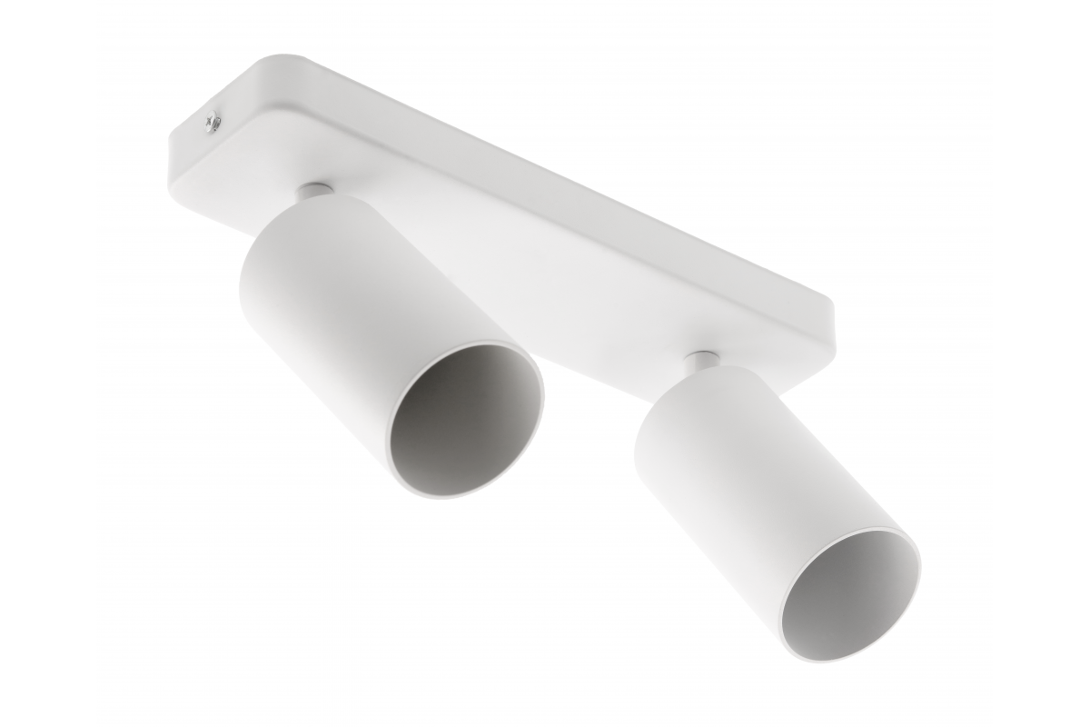 Ceiling luminaire SANTO BIS, aluminium, IP20, max. 20W*2, double, round, white