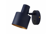 Wall luminaire SELVIA II with on, 9515, max250V, 50/60Hz, 1*E14, max.25 W, IP20, dia.10 cm, navy blue
