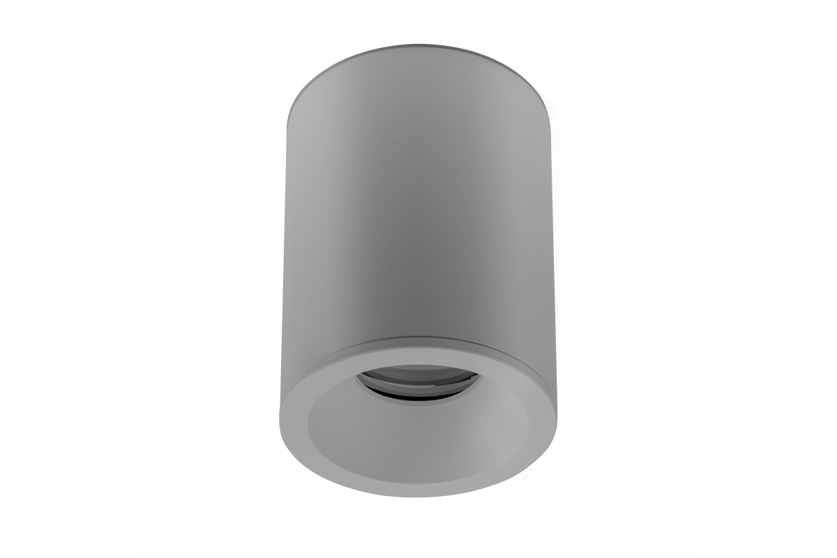 SENSA AQUA ceiling lamp, alum, 85x115, IP54, max 50W, circular, grey